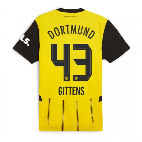 Moški Nogometni dresi Borussia Dortmund Jamie Bynoe-Gittens #43 Domači 2024-25 Kratek Rokav